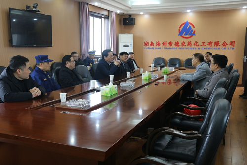 常德市政府副市長(zhǎng)湯祚國(guó)來海利常德公司督導(dǎo) 安全工作